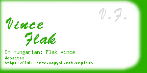 vince flak business card